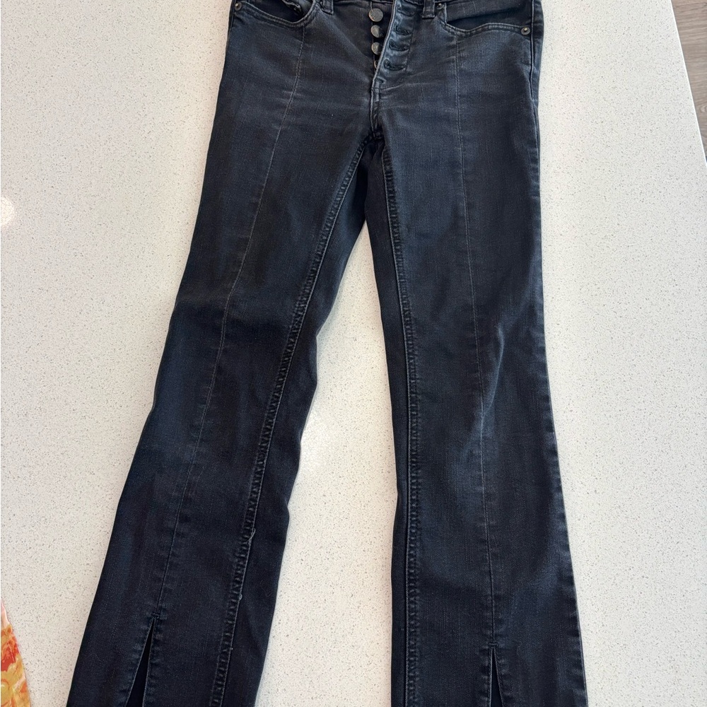 Free People Black Flare Jeans